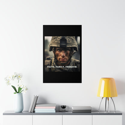 Faith, Family, Freedom Premium Matte Vertical Posters