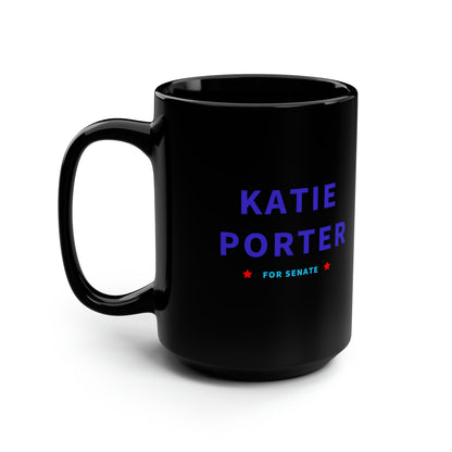 Katie Porter for Senate Black Mug