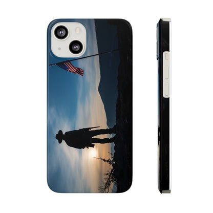 Cowboy Sunset Slim Phone Case