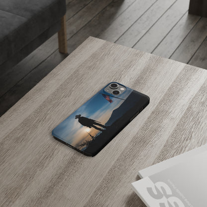 Cowboy Sunset Slim Phone Case