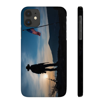 Cowboy Sunset Slim Phone Case