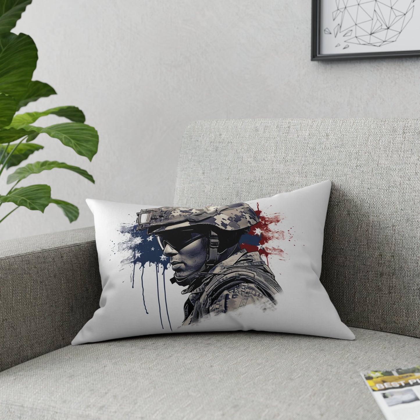 American Soldier Broadcloth Pillow