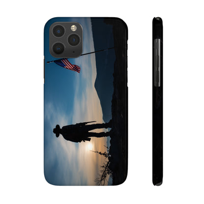 Cowboy Sunset Slim Phone Case