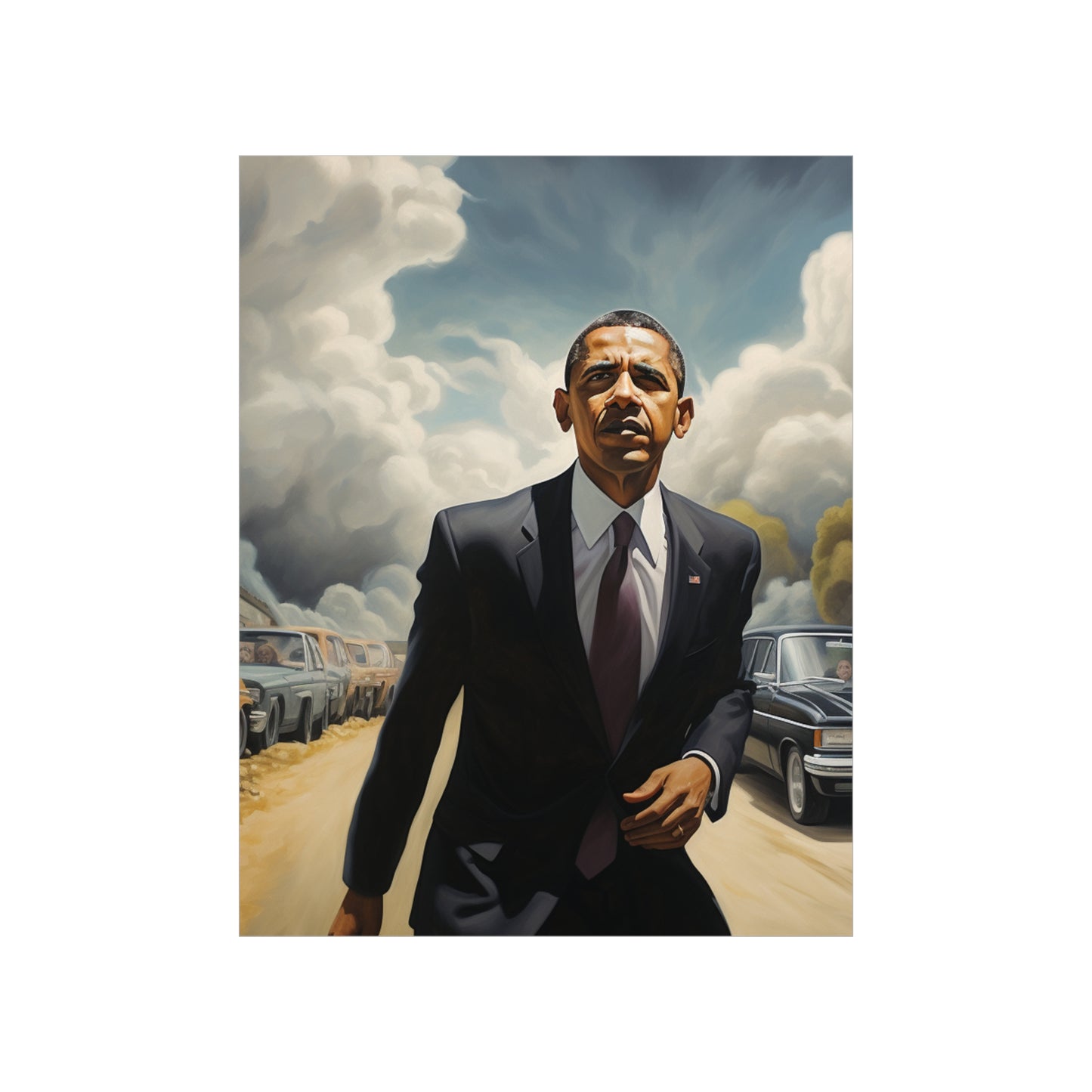 Surreal Obama Premium Matte Vertical Posters