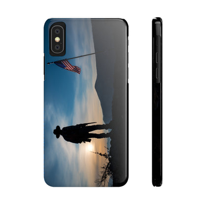 Cowboy Sunset Slim Phone Case