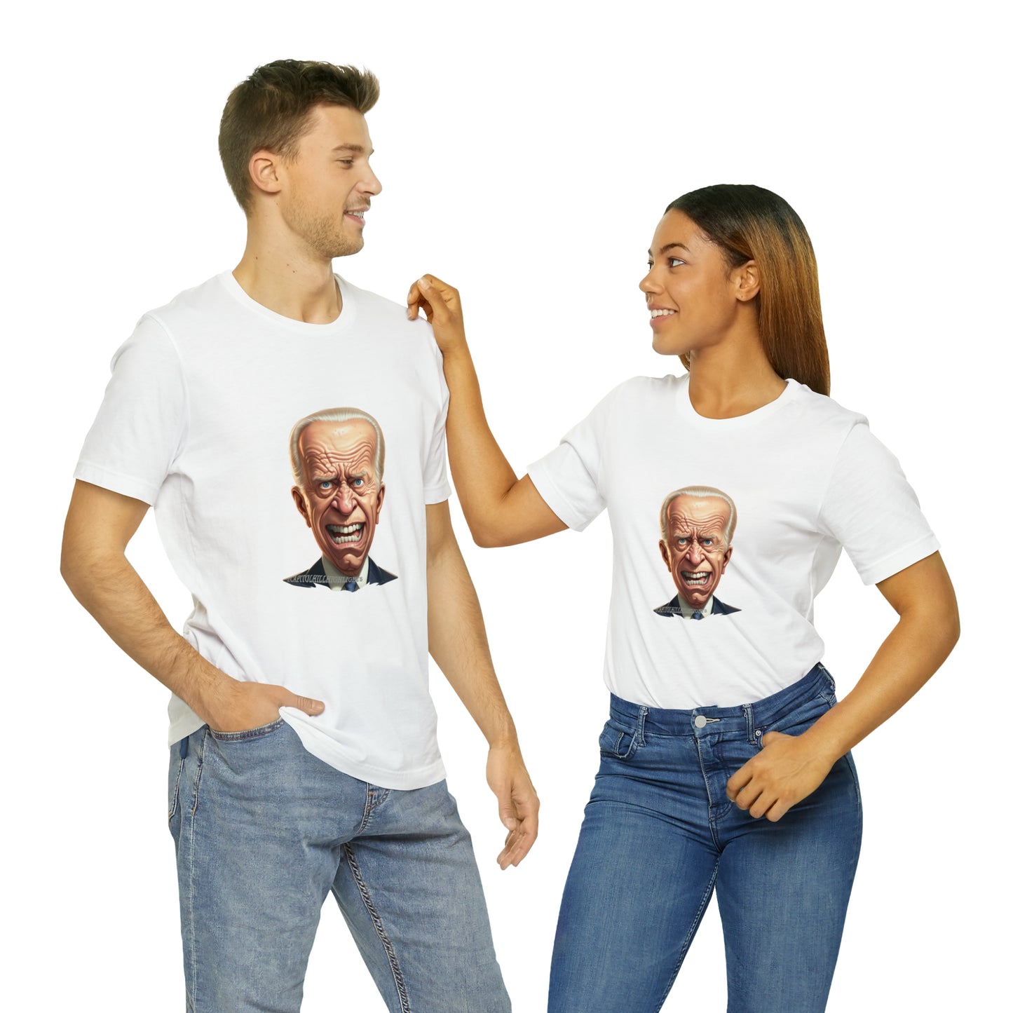 Angry Biden Unisex Jersey Short Sleeve Tee