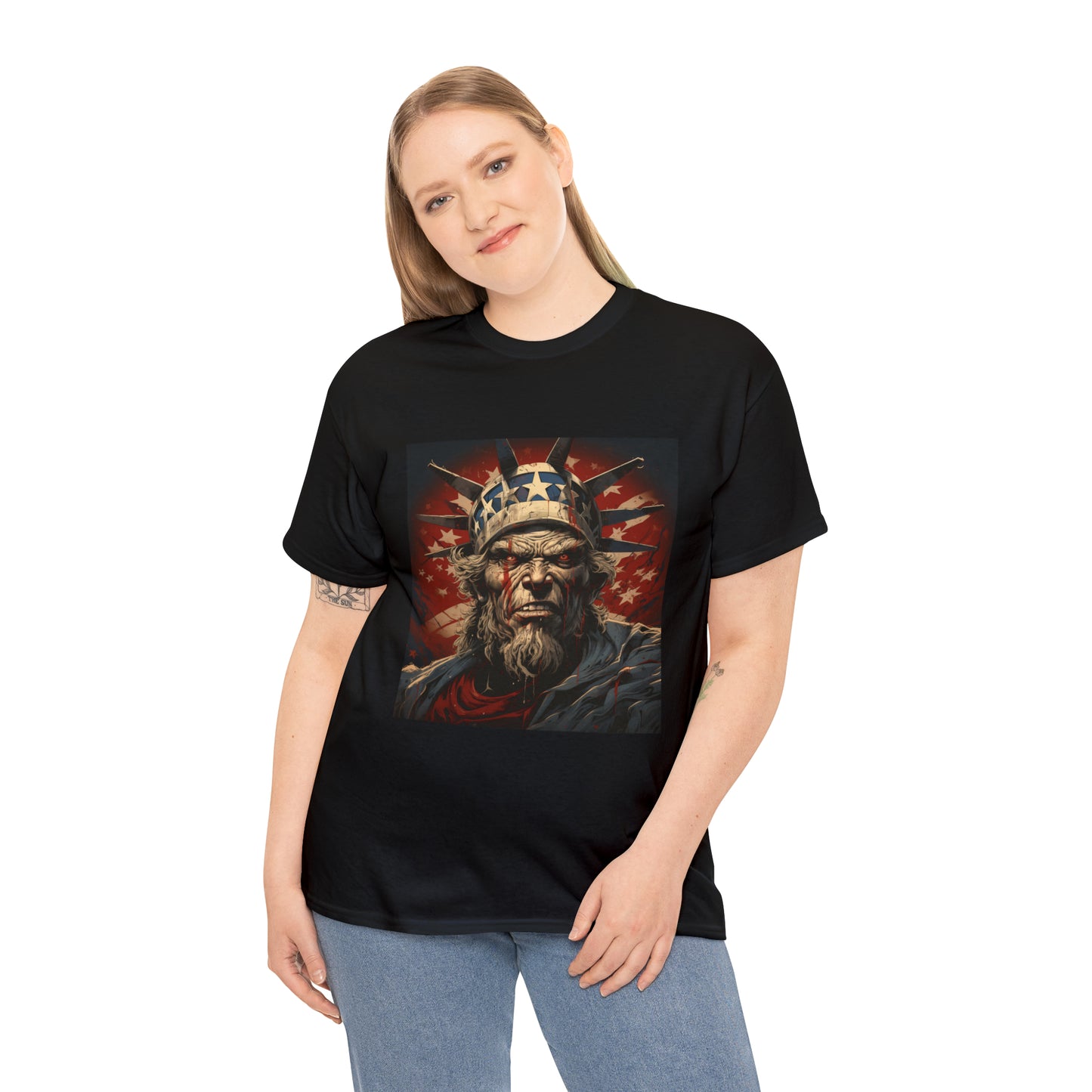 Scary Uncle Sam Unisex Heavy Cotton Tee