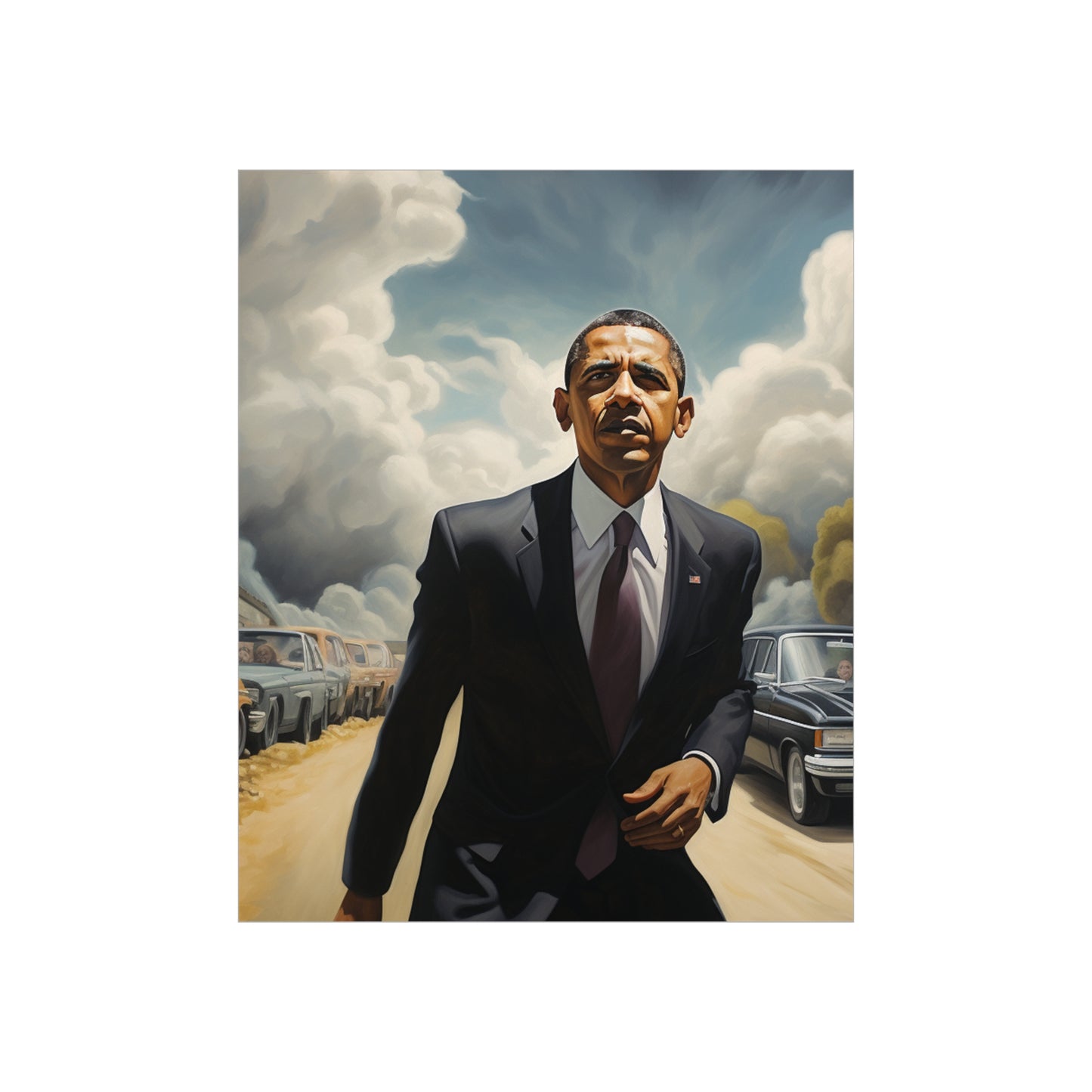 Surreal Obama Premium Matte Vertical Posters