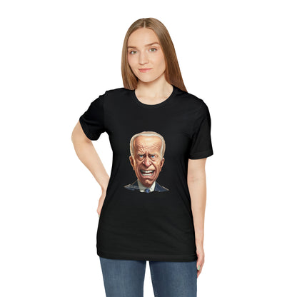 Angry Biden Unisex Jersey Short Sleeve Tee