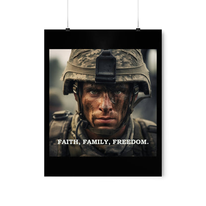 Faith, Family, Freedom Premium Matte Vertical Posters