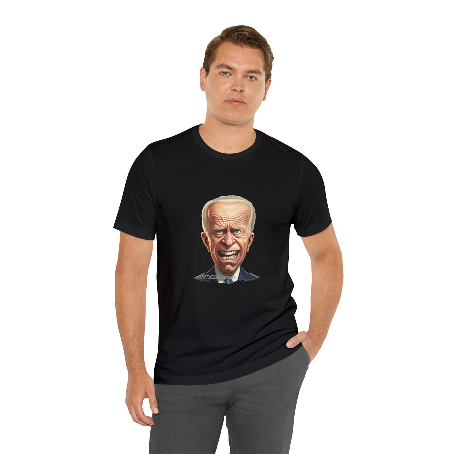 Angry Biden Unisex Jersey Short Sleeve Tee