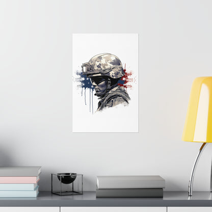 American Soldier Premium Matte Vertical Posters