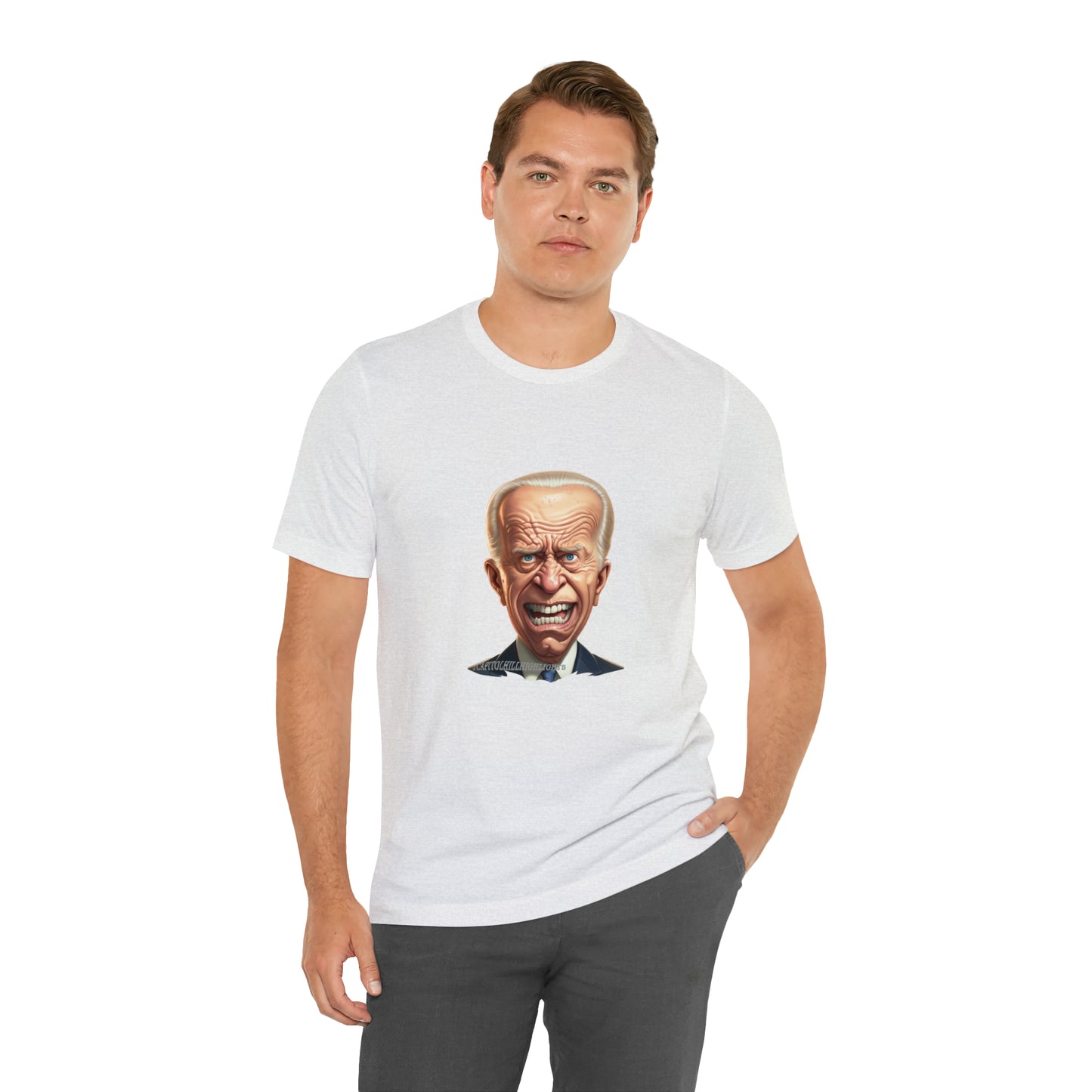 Angry Biden Unisex Jersey Short Sleeve Tee