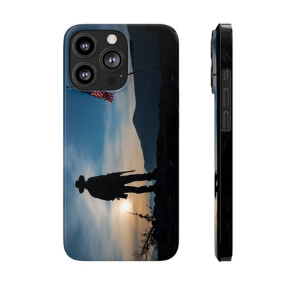 Cowboy Sunset Slim Phone Case