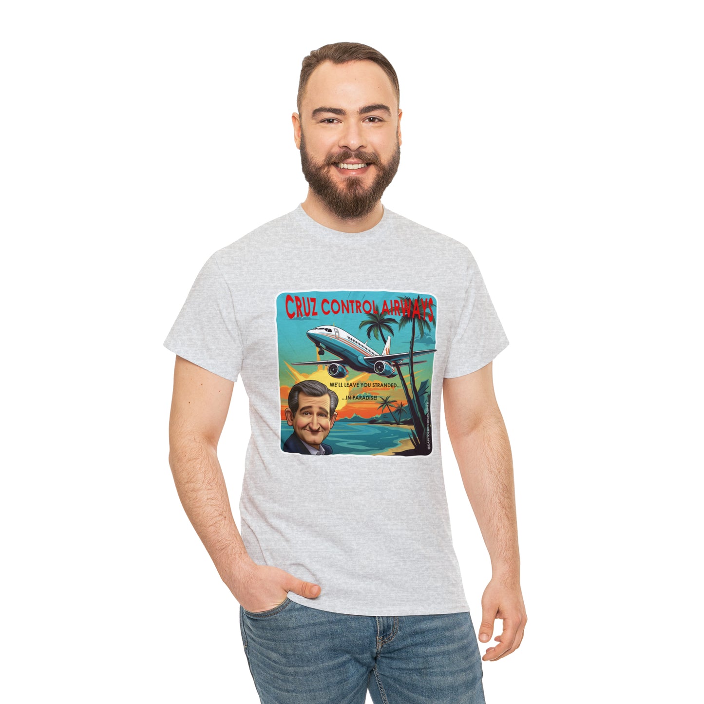 Cruz Control Airways Unisex Heavy Cotton Tee