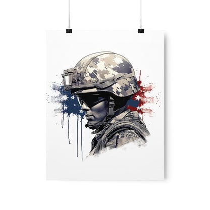 American Soldier Premium Matte Vertical Posters