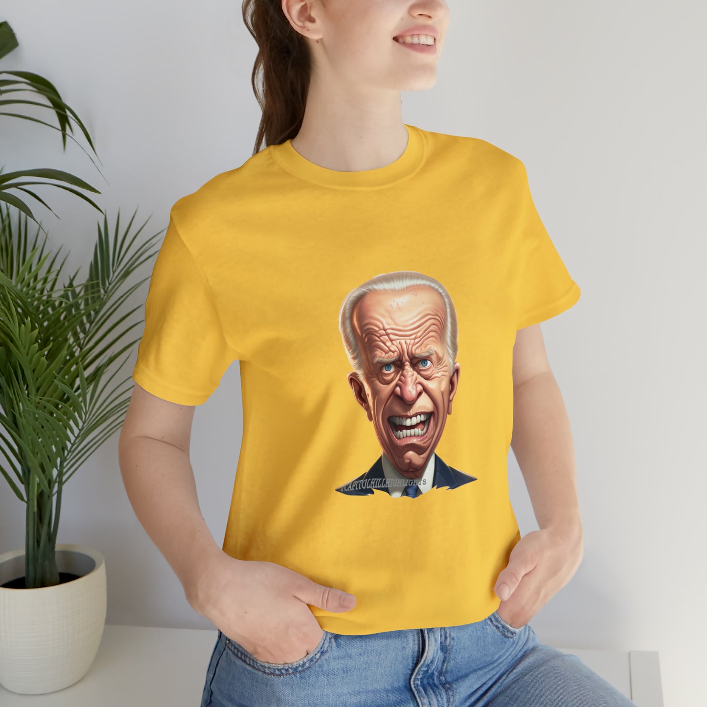 Angry Biden Unisex Jersey Short Sleeve Tee