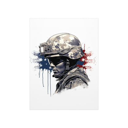 American Soldier Premium Matte Vertical Posters