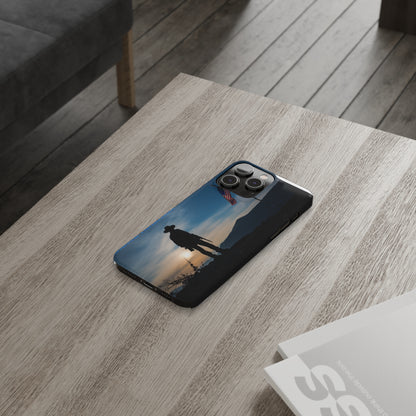 Cowboy Sunset Slim Phone Case