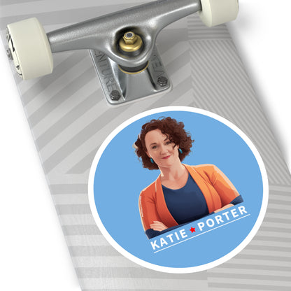 Katie Porter Round Sticker