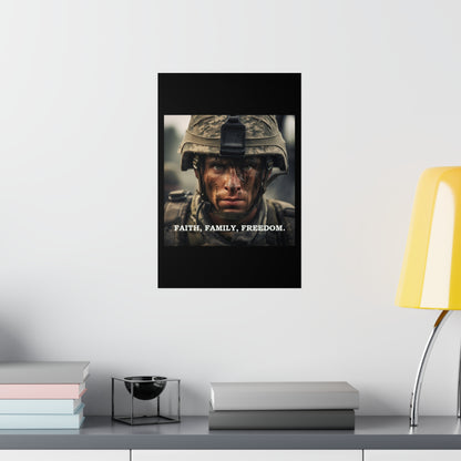 Faith, Family, Freedom Premium Matte Vertical Posters