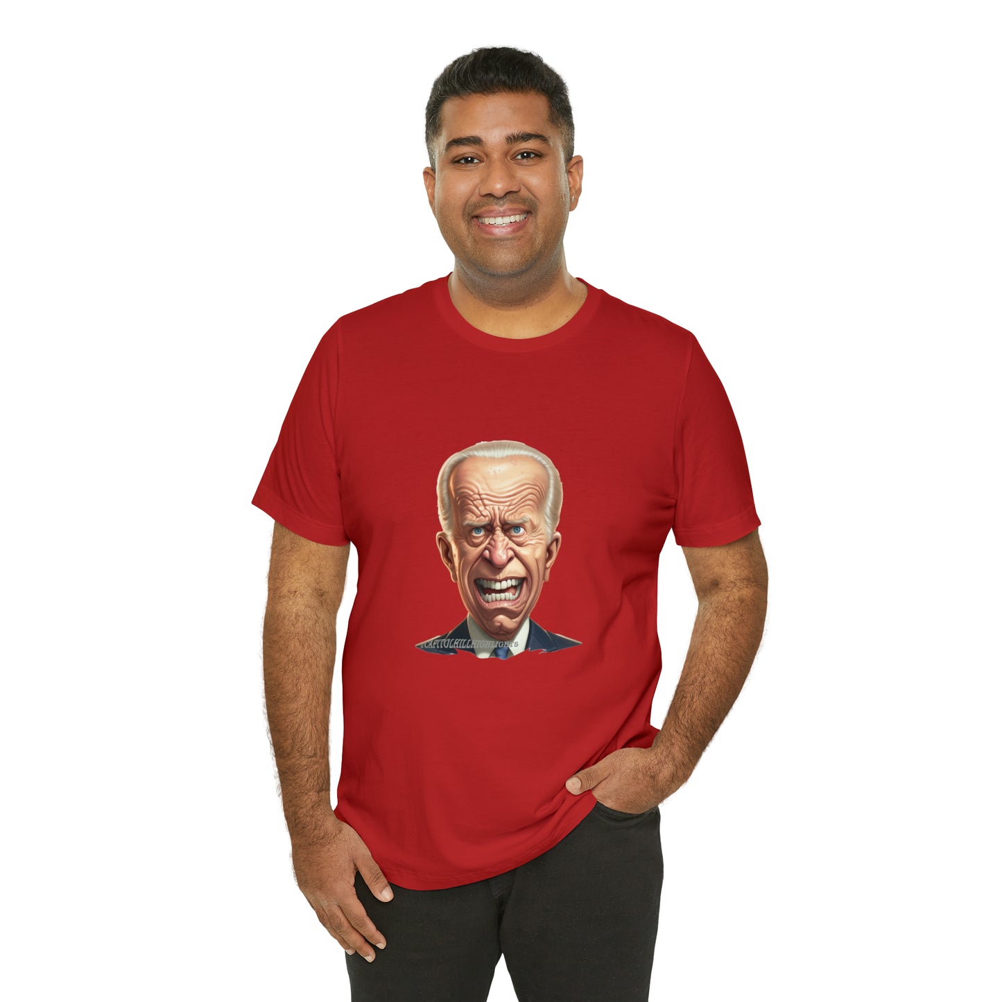 Angry Biden Unisex Jersey Short Sleeve Tee