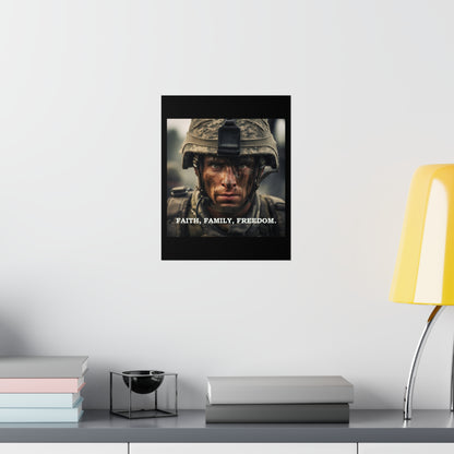 Faith, Family, Freedom Premium Matte Vertical Posters