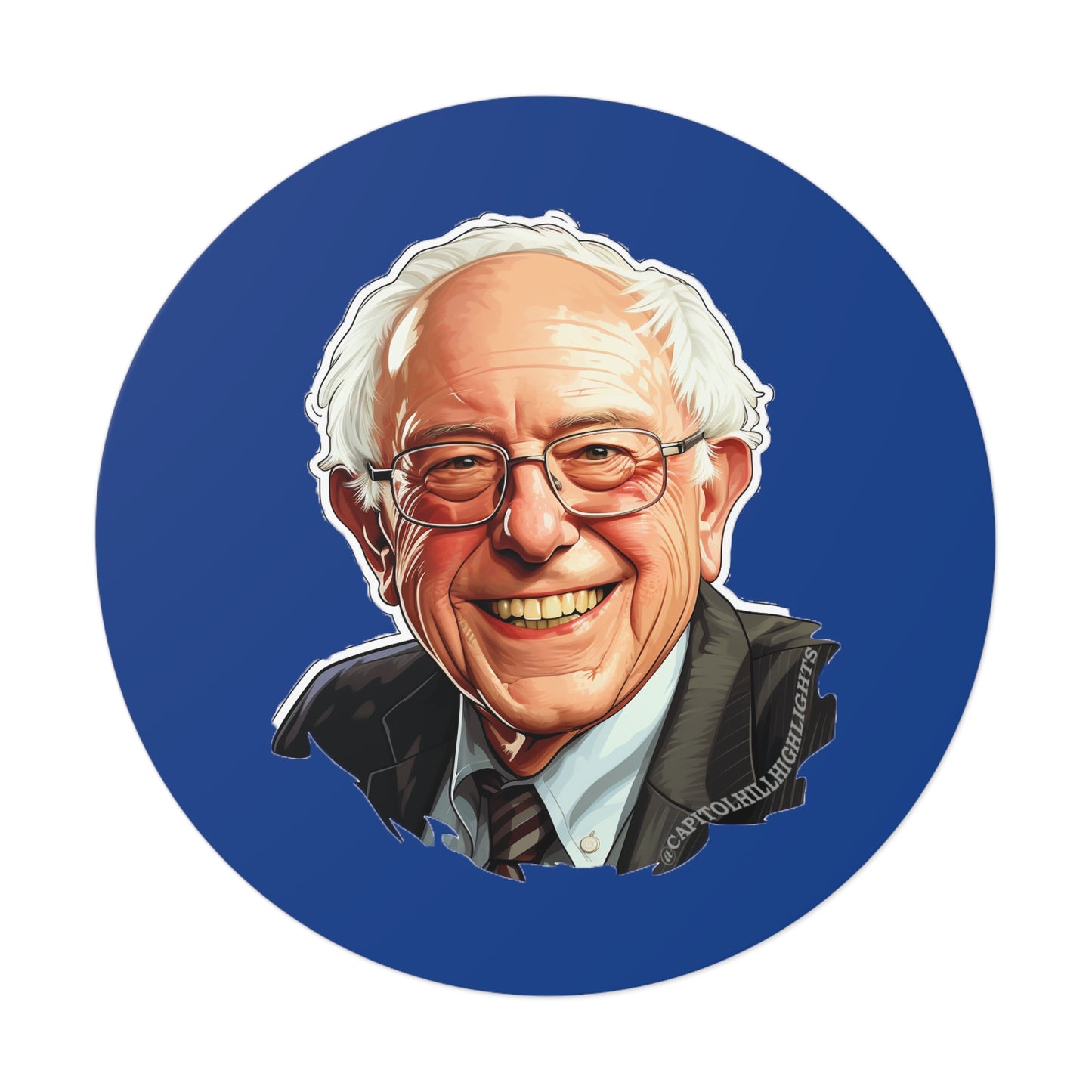 Bernie Sanders Round Vinyl Stickers