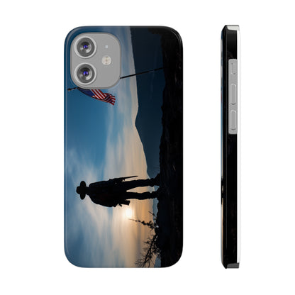 Cowboy Sunset Slim Phone Case