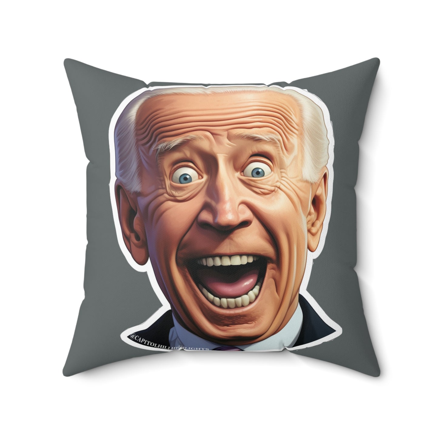 Screaming Biden Faux Suede Square Pillow