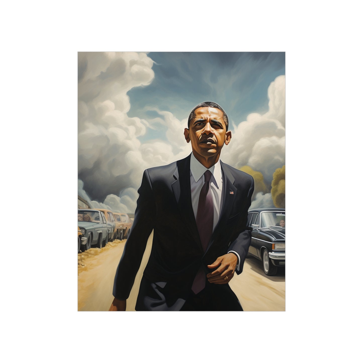 Surreal Obama Premium Matte Vertical Posters