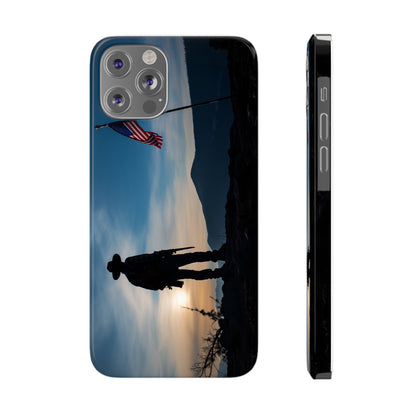 Cowboy Sunset Slim Phone Case