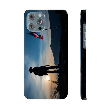 Cowboy Sunset Slim Phone Case