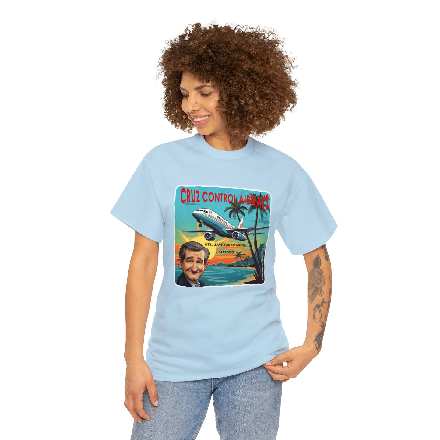 Cruz Control Airways Unisex Heavy Cotton Tee