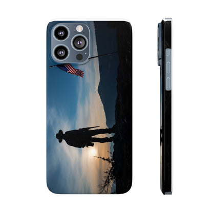 Cowboy Sunset Slim Phone Case