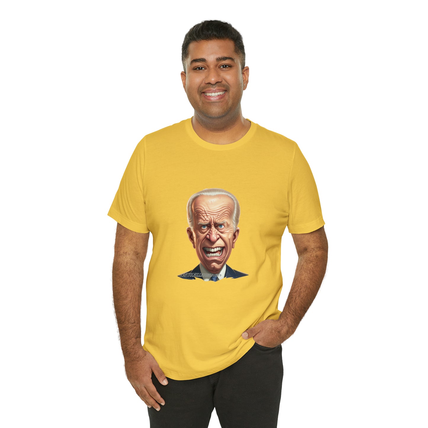 Angry Biden Unisex Jersey Short Sleeve Tee