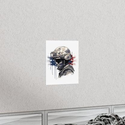 American Soldier Premium Matte Vertical Posters