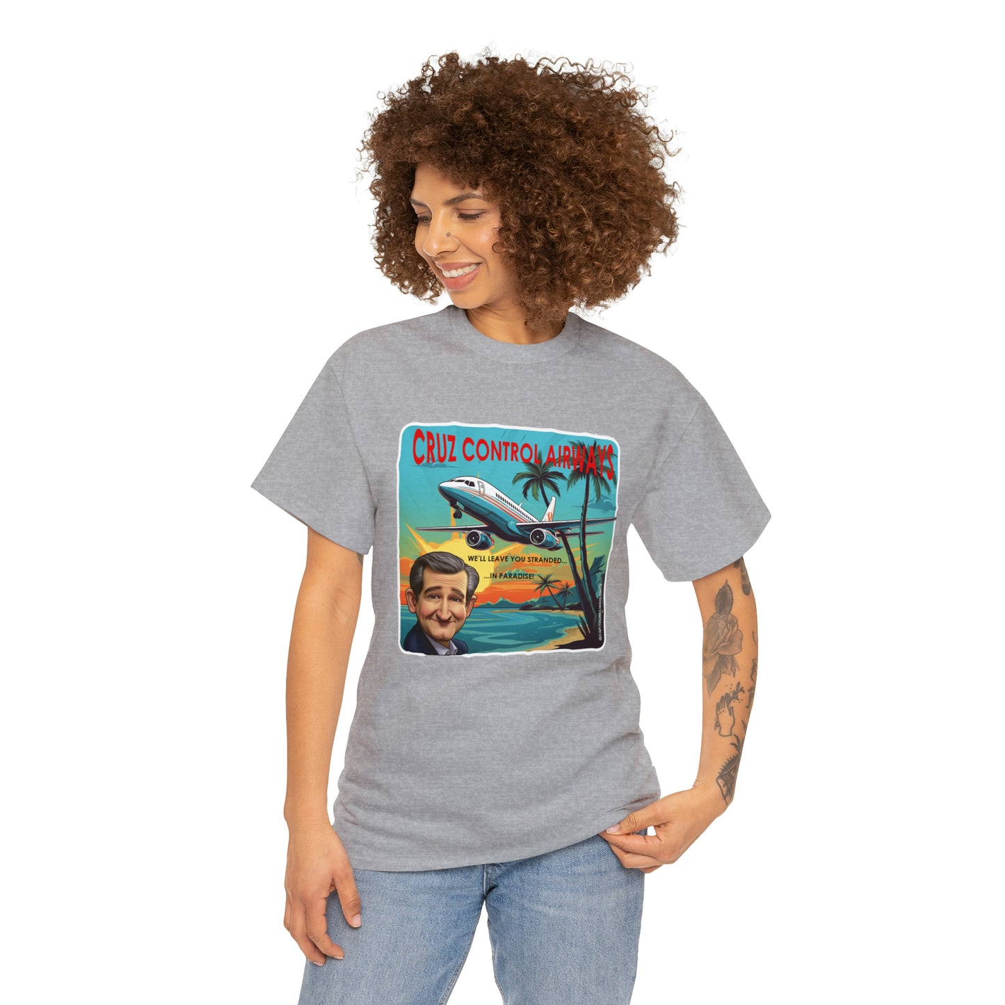 Cruz Control Airways Unisex Heavy Cotton Tee