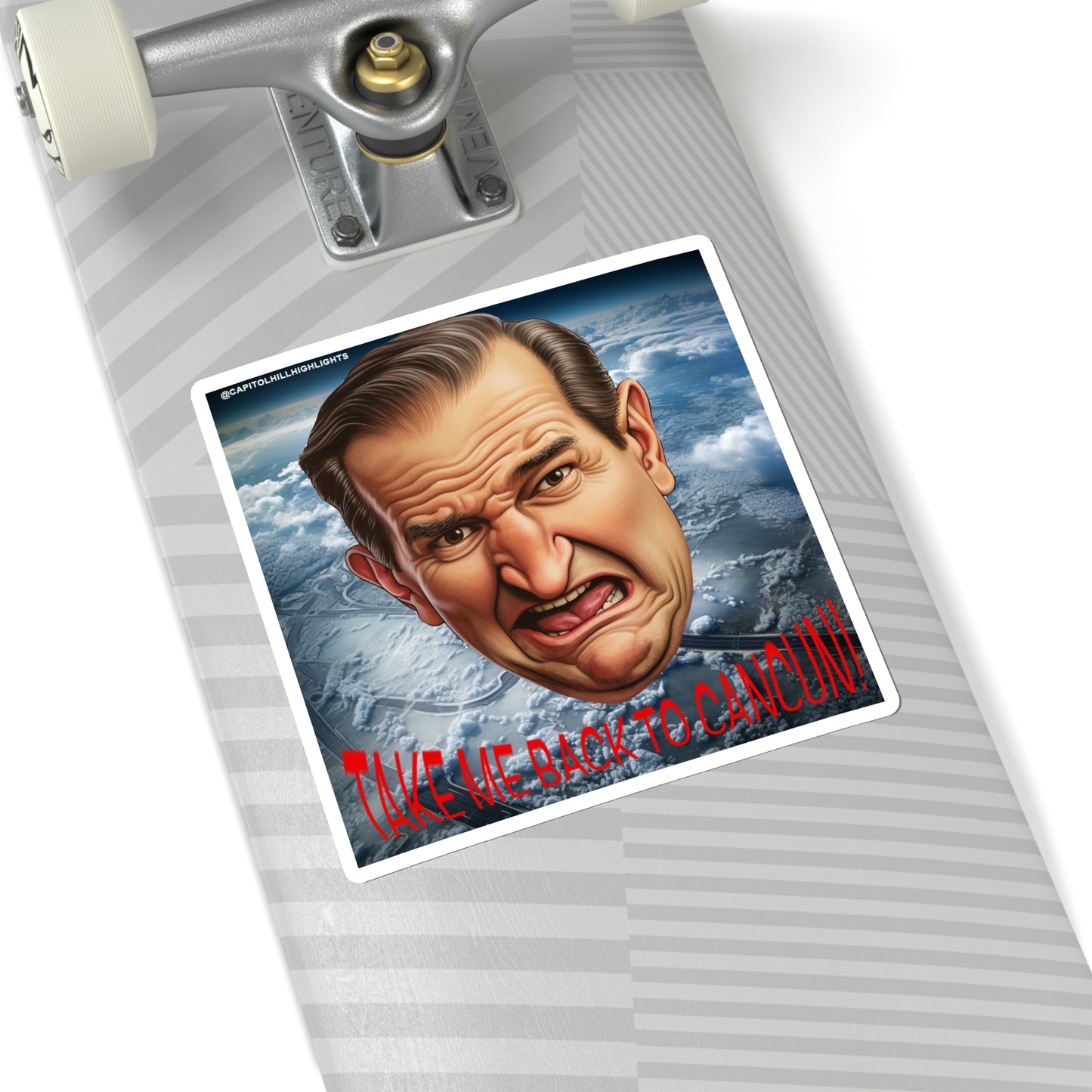 Angry Cruz "Take me back to Cancun" Stickers