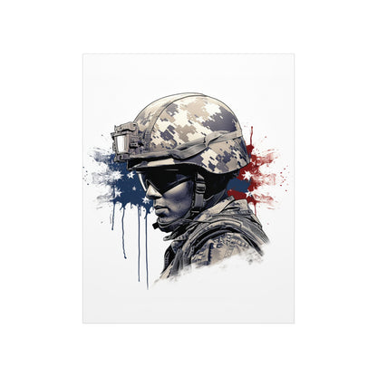 American Soldier Premium Matte Vertical Posters