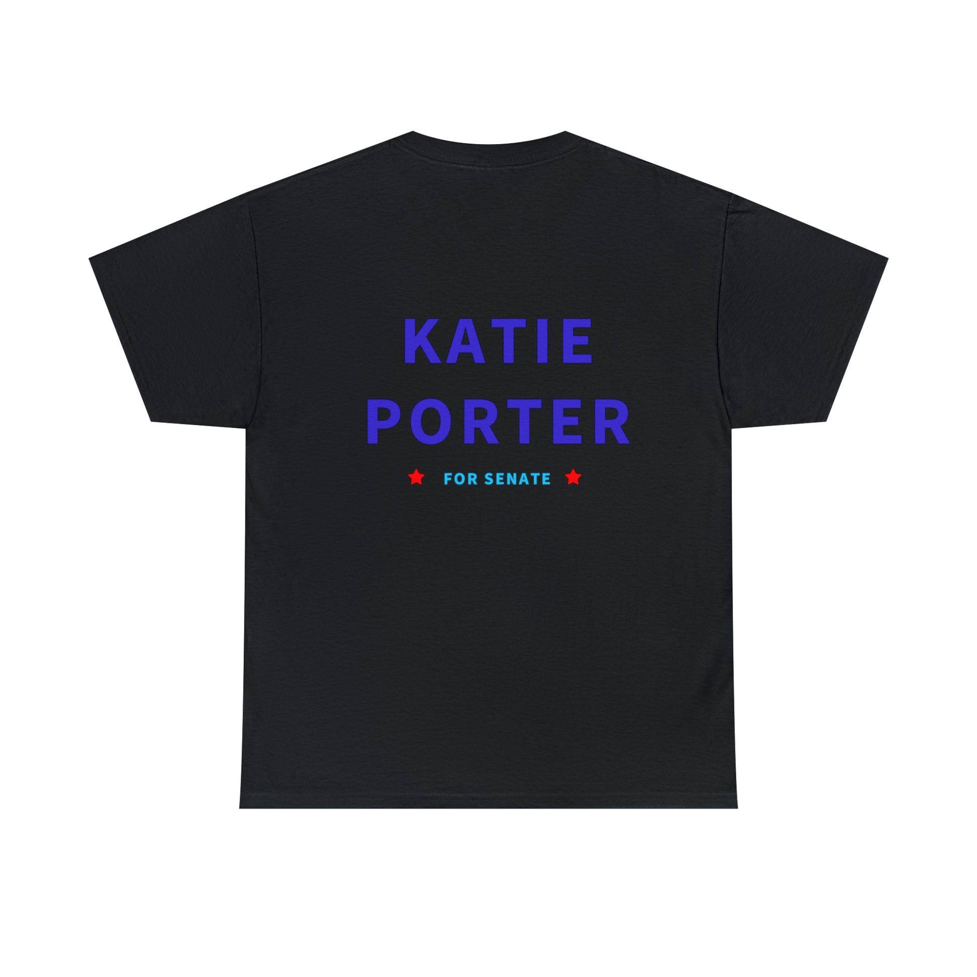 Katie Porter for Senate T-Shirt, Back View, Black