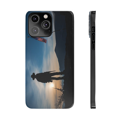 Cowboy Sunset Slim Phone Case