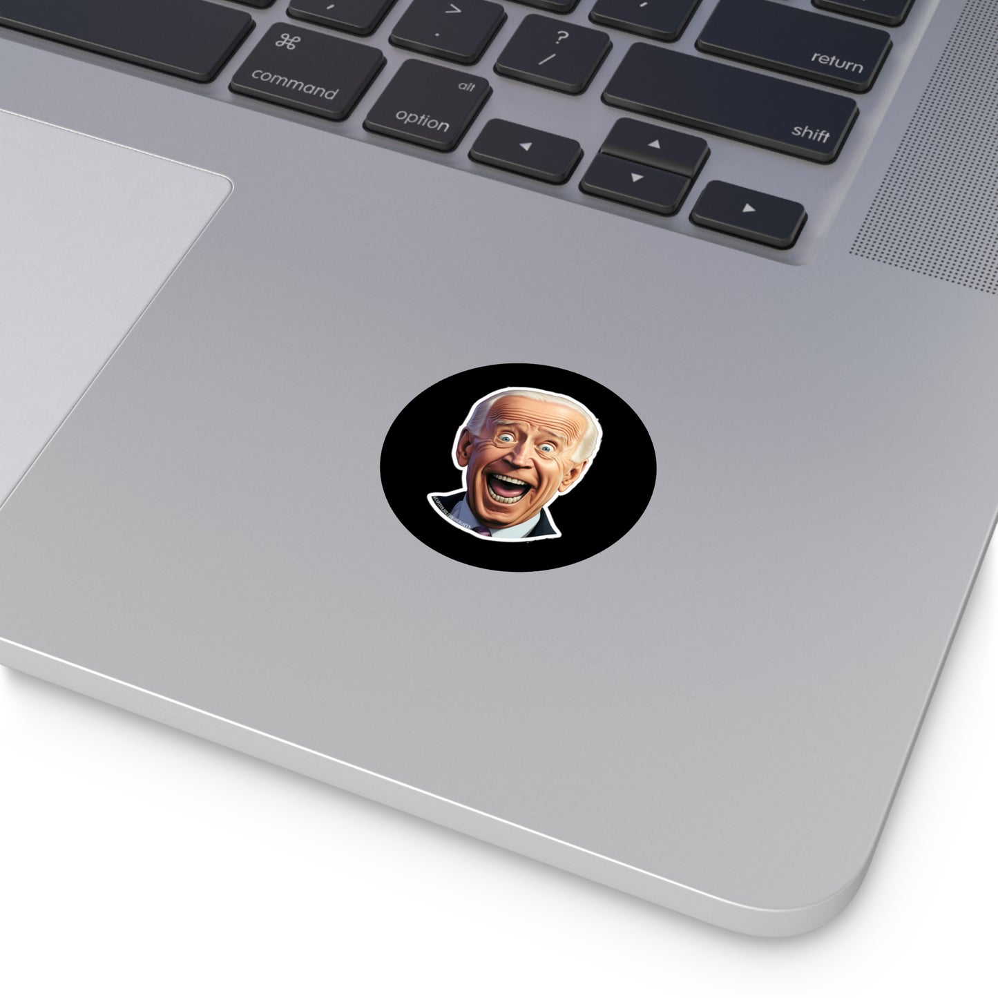 Surprised Biden Round Vinyl Stickers