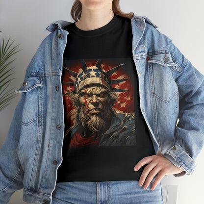 Scary Uncle Sam Unisex Heavy Cotton Tee