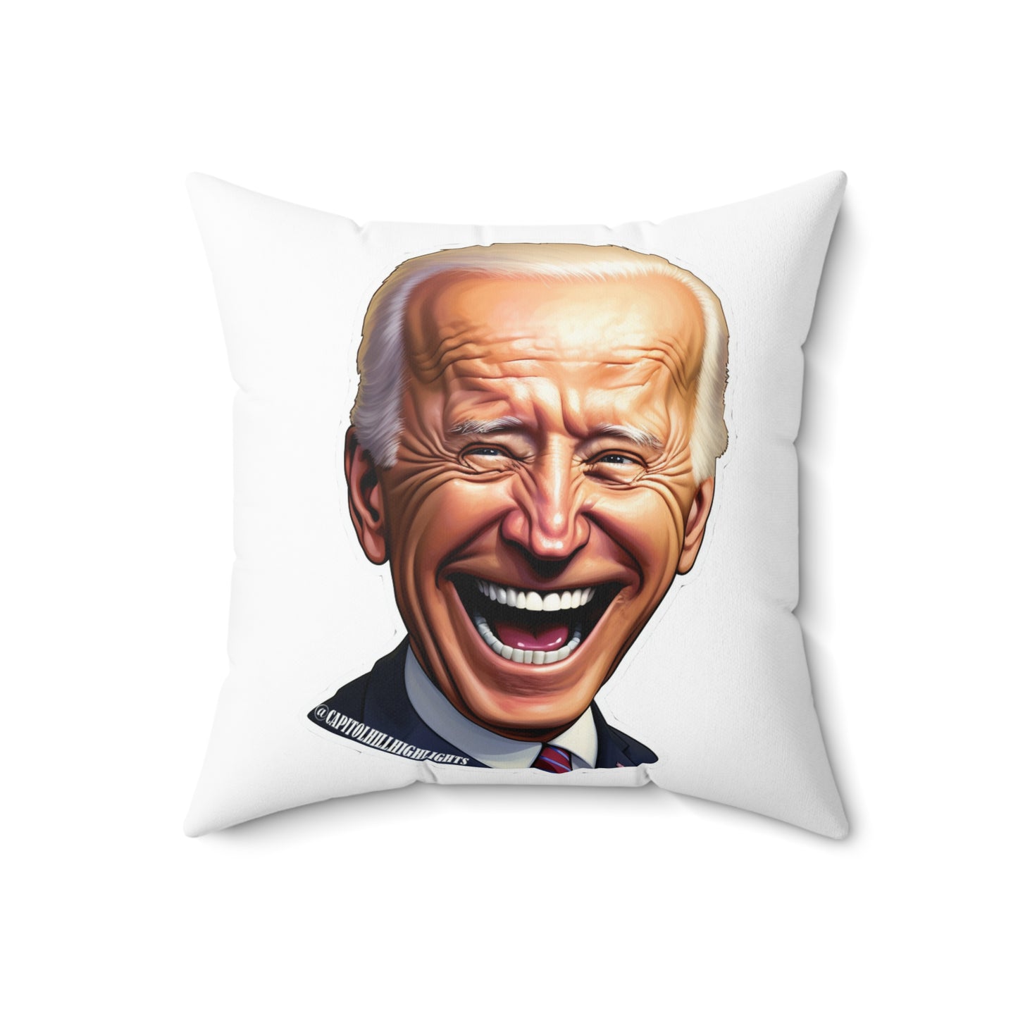 Screaming Biden Faux Suede Square Pillow