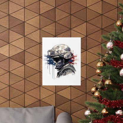 American Soldier Premium Matte Vertical Posters