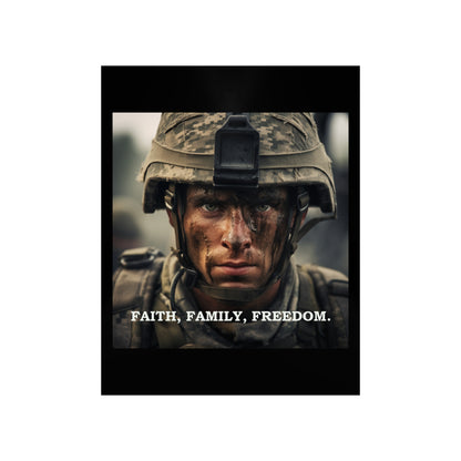 Faith, Family, Freedom Premium Matte Vertical Posters