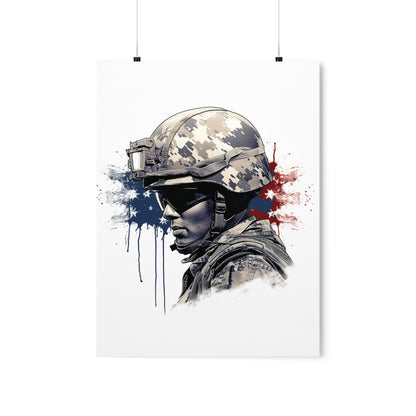 American Soldier Premium Matte Vertical Posters