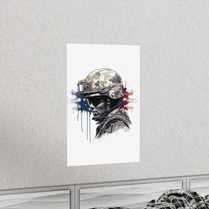 American Soldier Premium Matte Vertical Posters