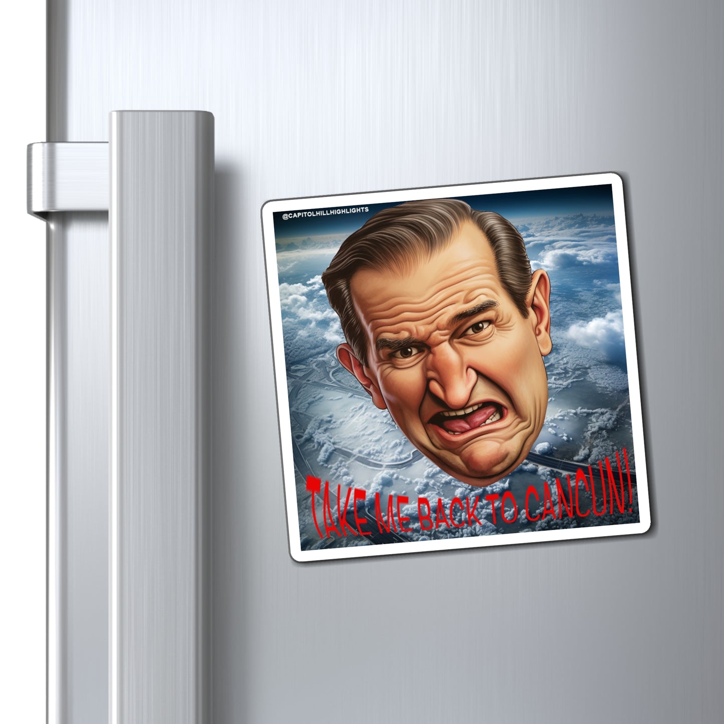 Angry Cruz "Take me back to Cancun" Magnet